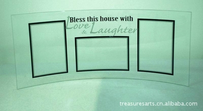 厂家直销 欧式风格 透明相框 烤弯玻璃高档相框