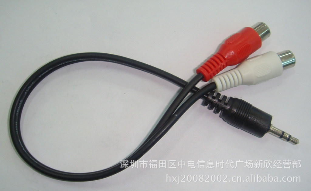音频线 3.5公转2RCA母线 3.5公转双莲花母座 3.5公转AV母线