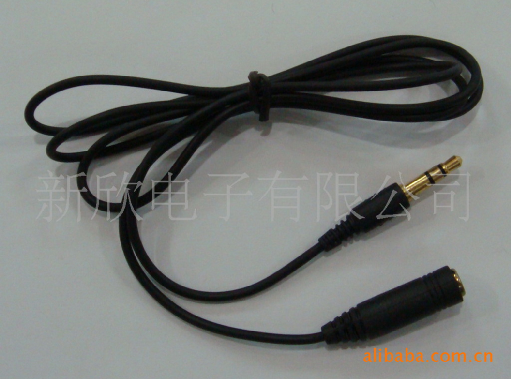 镀金 3.5mm 1米耳机延长线 音频加长线  公转母线 公对母耳机配件