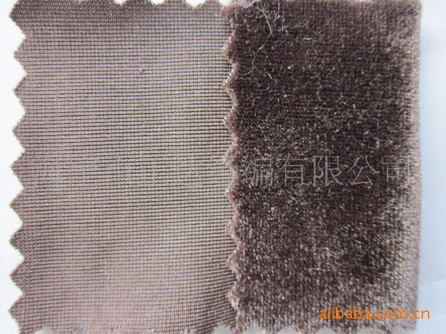 厂家直销针织经编KS涤氨纶莱卡不倒绒高亮韩国绒银丝不倒绒高弹力