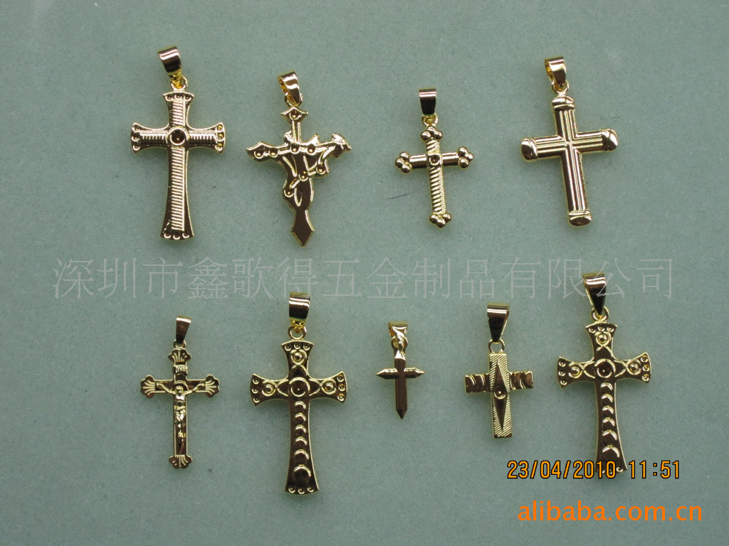 提供十字架电镀 首饰电镀 饰品真空电镀 十字架镀金加工