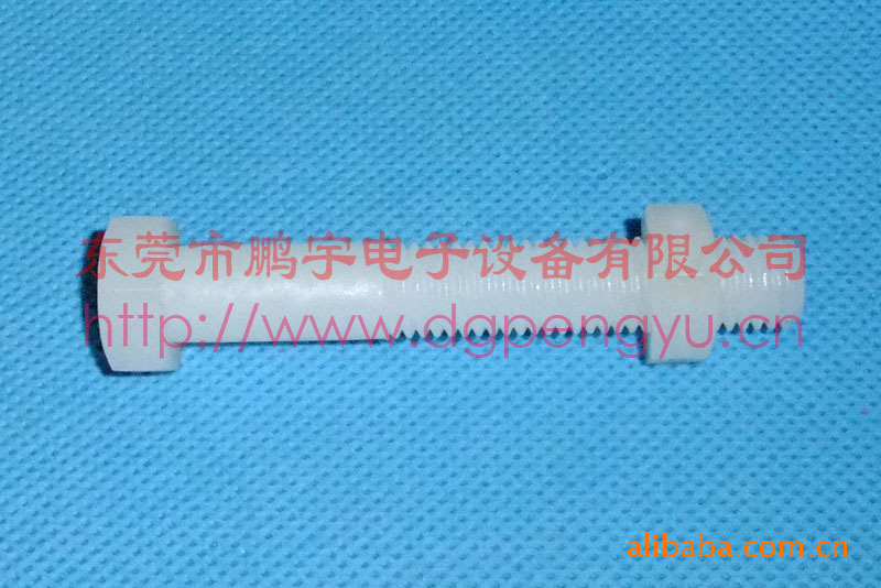 供应电镀线设备配件PVDF外六角螺丝M12*85L