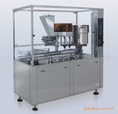 全自动精油灌装线（自动理瓶灌装下盖加塞旋盖一体机）