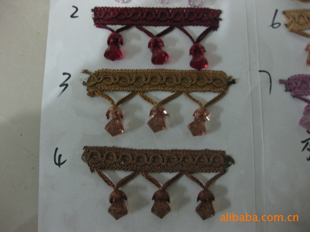 厂家批发 服装花边流苏挂球 时尚博士服装流苏吊球