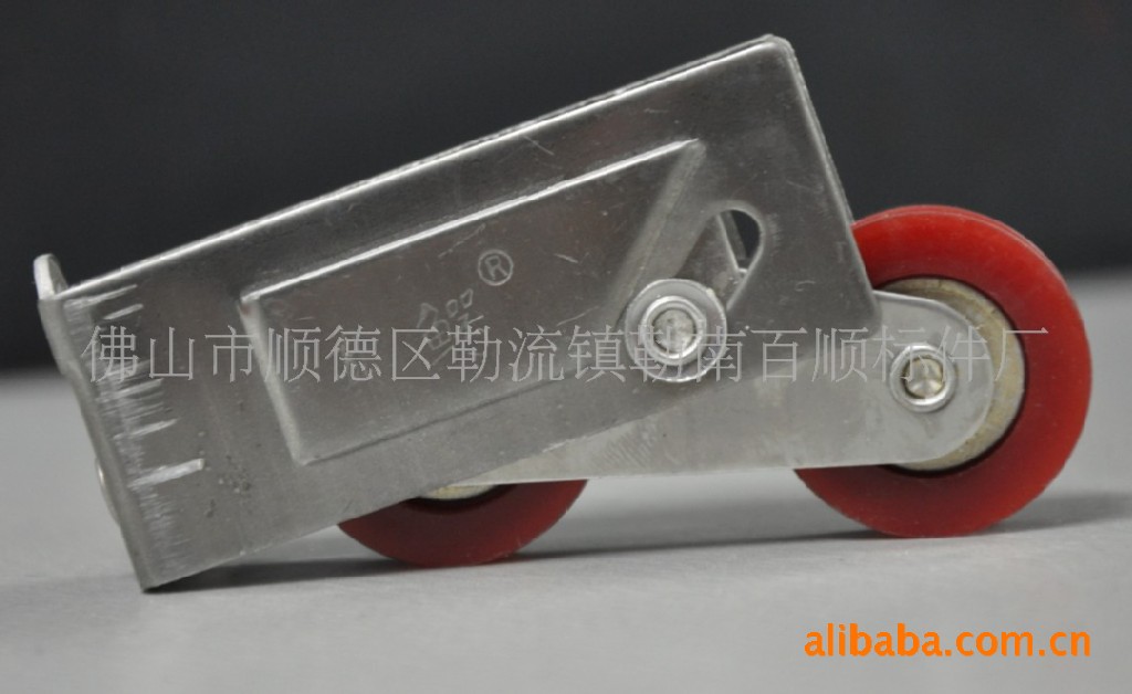 门窗滑轮 2000#红尼龙碳钢轴承滑轮 尼龙碳BS307