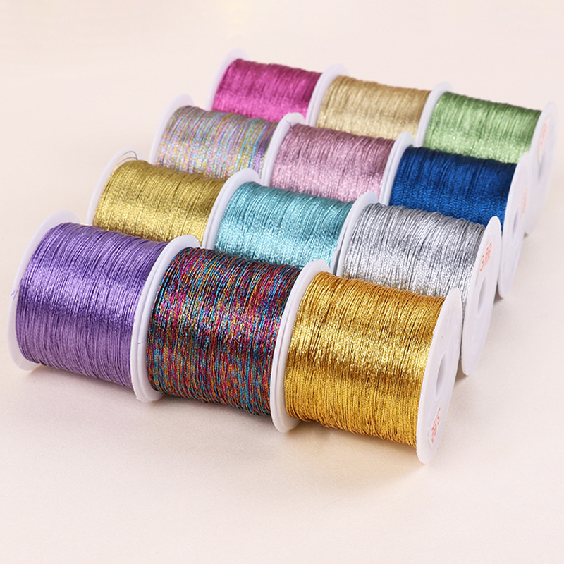Gold and silver colored strands 3691215 strands of gold and silver multi-color multi-strand parallel DIY braided broom coil winding wire