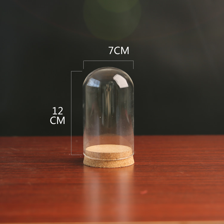 Yongsheng flor a prueba de polvo cubierta de vidrio arcilla cerámica suave fieltro de lana muñeca hecho a mano botella de vidrio de corcho