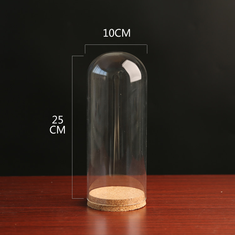 Yongsheng flor a prueba de polvo cubierta de vidrio arcilla cerámica suave fieltro de lana muñeca hecho a mano botella de vidrio de corcho