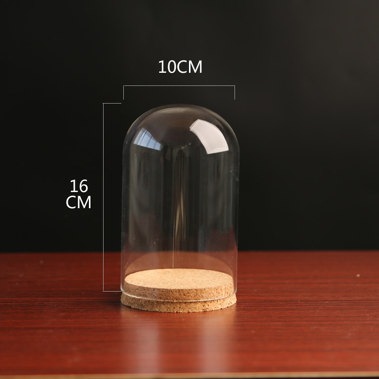 Yongsheng flor a prueba de polvo cubierta de vidrio arcilla cerámica suave fieltro de lana muñeca hecho a mano botella de vidrio de corcho