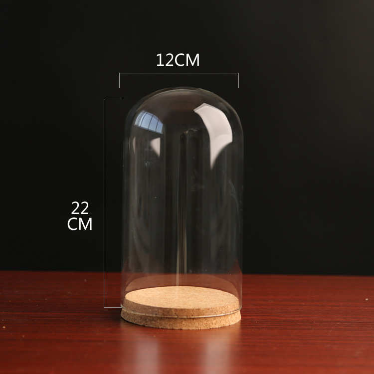Yongsheng flor a prueba de polvo cubierta de vidrio arcilla cerámica suave fieltro de lana muñeca hecho a mano botella de vidrio de corcho