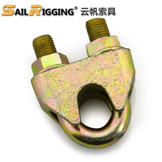 钢丝绳绳卡厂家直供 德标铸钢卡头 DIN1142起重索具卡头