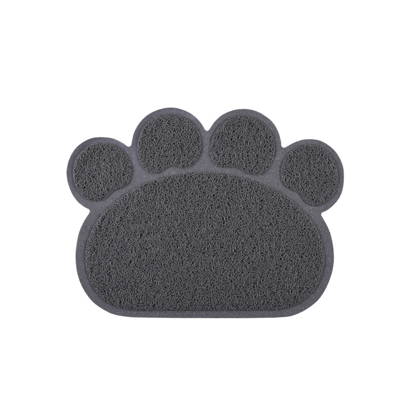 PVC Pet Bowl Mat comedor estera doble tazón gato y perro alfombra de la frotación estera de la camada del gato estera del cojín del animal doméstico para dormir estera del piso