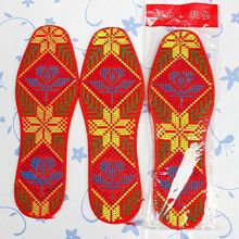 生产厂家批发手工纯棉电脑十字绣绣花男女鞋垫 跑江湖暴力产品