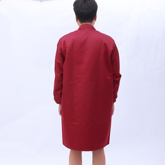 Men's and Women's Long-Sleeve Full-Polyester Protective Coveralls for Workshop and Warehouse Dust Prevention, Long-Sleeve Overalls with Printed Logo for Handling Workwear