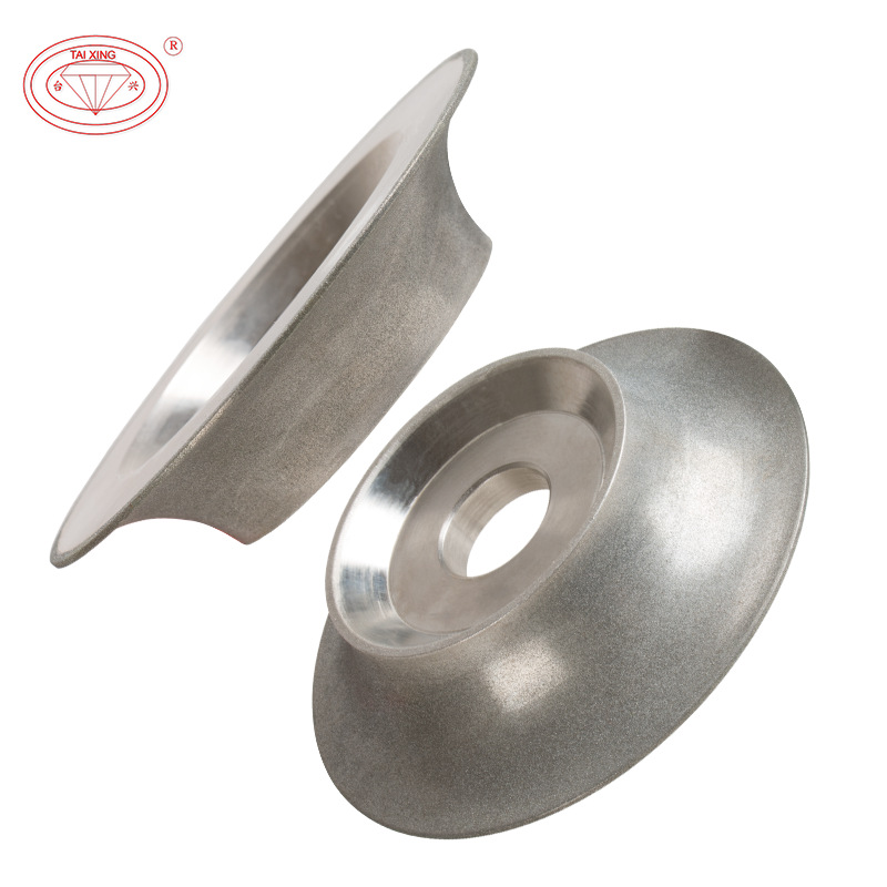 磨大斜边金刚轮　带齿斜边机磨宽度金刚轮　台兴牌玻璃金刚轮厂家