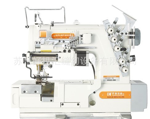 银箭F858电子式松紧带或蕾丝松紧带上带车缝附右切修布绷缝机