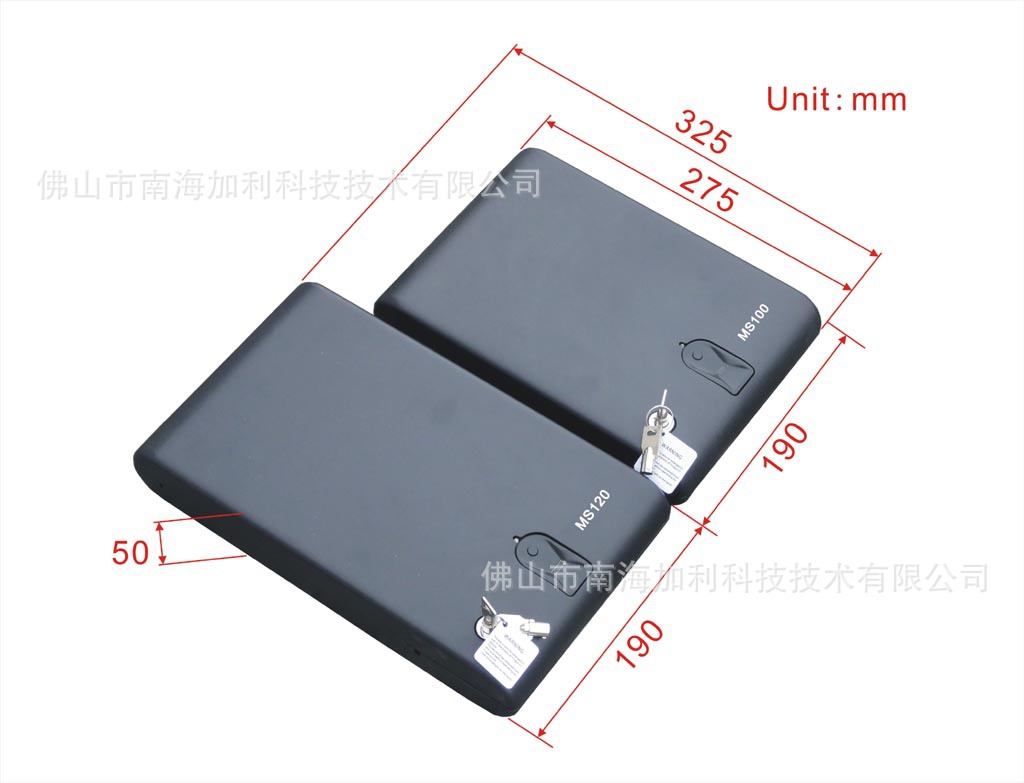 厂家直销加长板指纹保险盒