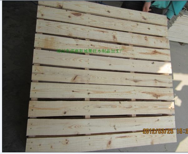 现货批发双面两面进叉实木托盘 厂家直供四面进叉松木实木托盘