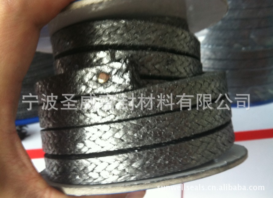 供应宁波圣威sunwell优质畅销型增强石墨盘根|石墨增强盘根