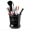 2014 Magic Makeup Kit butterfly circular pen container Cosmetic brush White and black transparent
