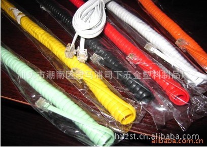 电话连接线 电话曲线弹簧线 多股电话弹簧线 耐用电话弹簧线