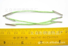 供应0802棉线绳扣 文件夹自扣绳 半包头工字绳扣