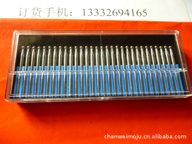 供应印字钻石磨棒30支组盒装磨头 金刚石磨头 磨针