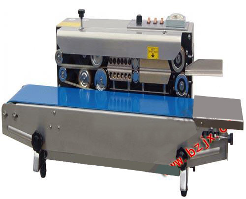 供应墨轮封口机 真空食品塑料包装袋打印日期封口操作简