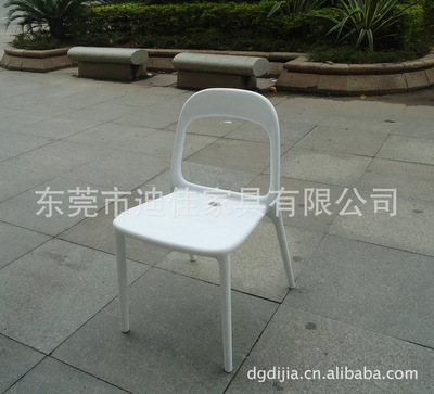 东莞厚街休闲户外塑料餐椅，餐厅塑料椅|ms