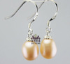 Earrings from pearl, accessory, wholesale