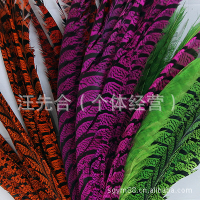 厂家直销铜鸡尾尺寸齐全.天然羽毛环保颜色多种色彩靓丽。详情图5