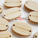 ľ����Բ��Ŧ�� ľ���� handmade��ĸ���Ŧ�� 12*19MM ľ��