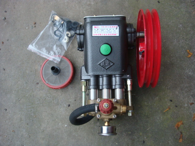 洗车器刷车泵商用洗车机高压水泵55/58型高压清洗机三缸活塞泵