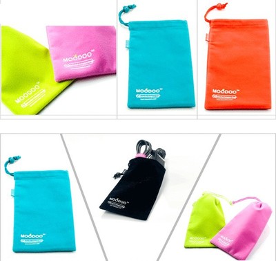 Manufactor goods in stock Flannel bags Can be printed LOGO Drawstring Jewelry bags Customized gift Flannel Bundle pocket wholesale