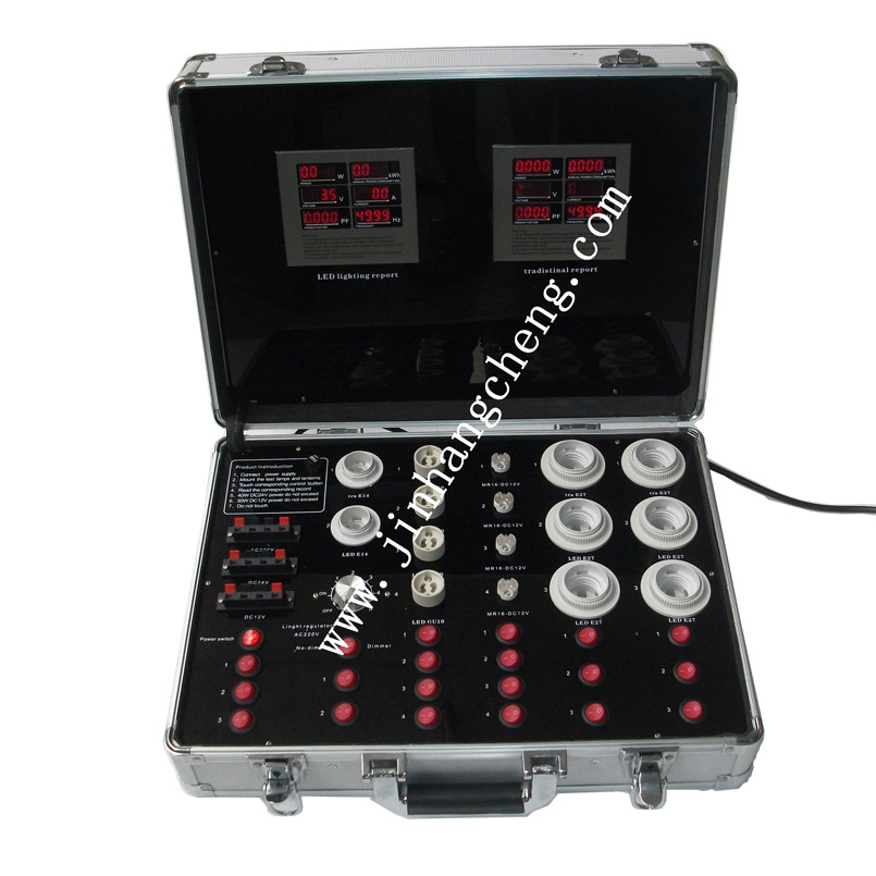 厂家定做LED对比展示箱、LED灯具测试箱、样品箱、 展箱定做