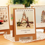 批發韓國創意文具 2014款小臺歷 浪漫復古風景小臺歷