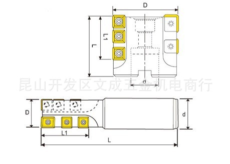 筒状铣刀 C2038筒型粗铣刀 G2038 Rough End Mill Cutter