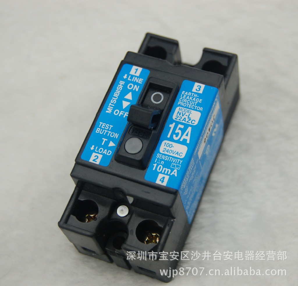 原装正品 日本三菱MITSUBISHI 漏电断路器 NV-L22AZC 15A
