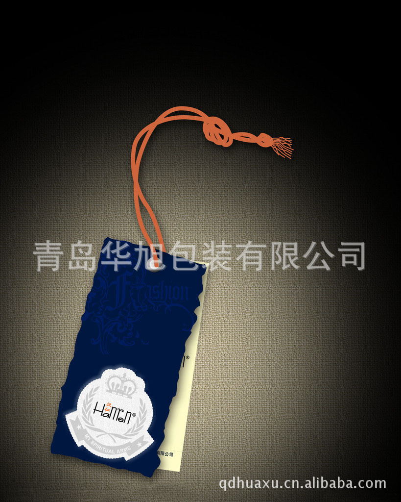 青岛威海批发印刷设计制作服装内衣儿童玩具彩色标牌吊牌可打样