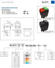 供应RLEIL开口尺寸为30*22mm的RL2(T)船型开关(清洗机专用)