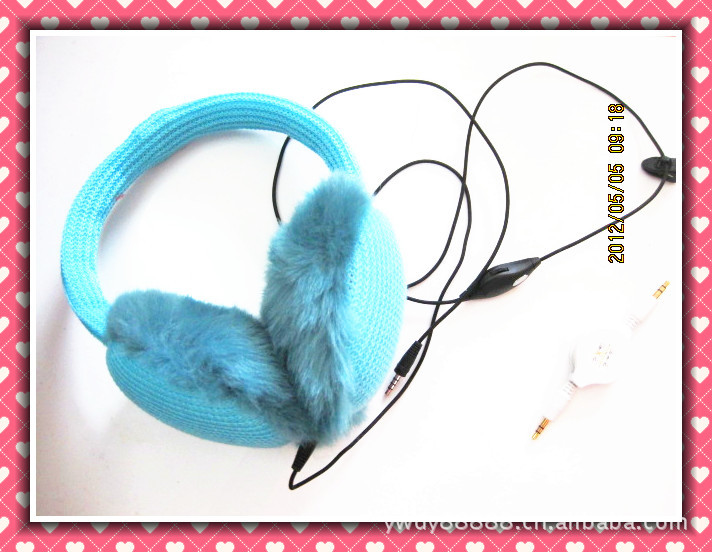 厂家供应菠萝花针织耳机耳罩、耳套，自产自销价格合理1110G