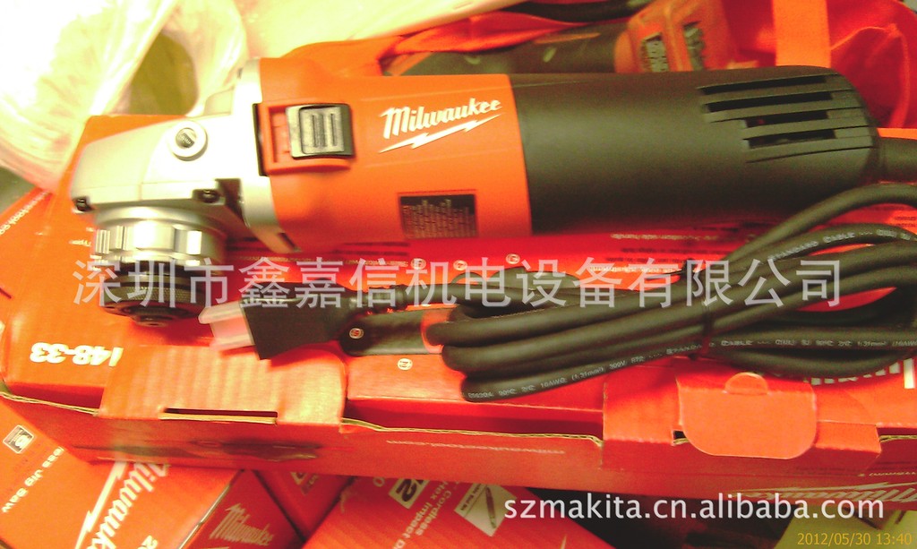 现货批发美国 milwaukee米沃奇 110V 4-1/2工业级磨光机6148-33
