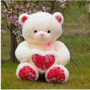 Rose hug bear 60cm 80cm plush toy can be...