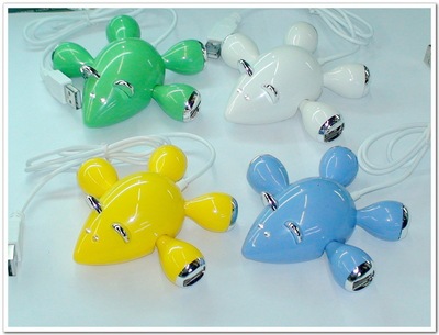 usb小老鼠 HUB集线器  老鼠HUB  卡通USB集线器  礼品接线器