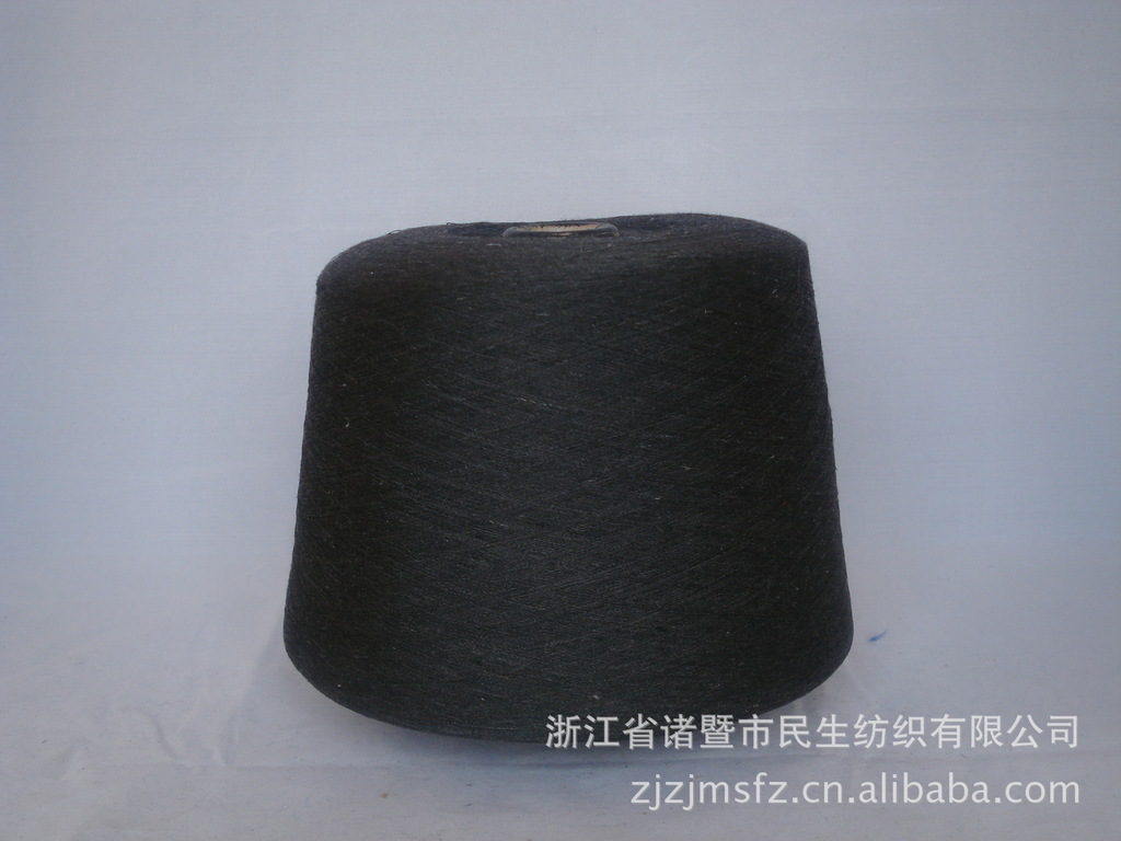 厂家直销 性价比高（面议） 涤纶色纱 仿大化 色织布原料（7#灰）