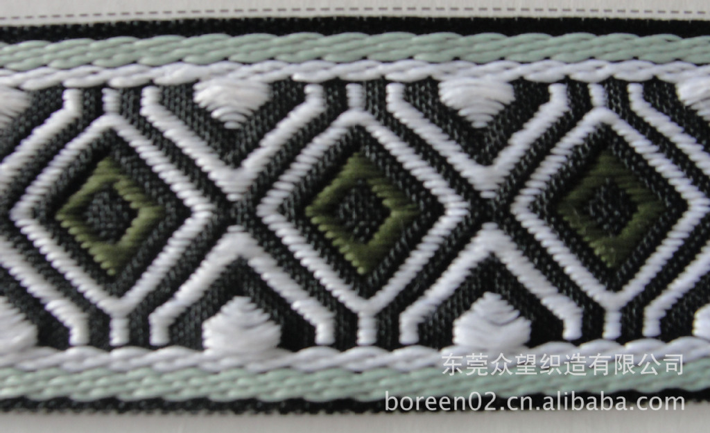 厂家设计生产提花织带松紧带 菱形弹力松紧带松紧带