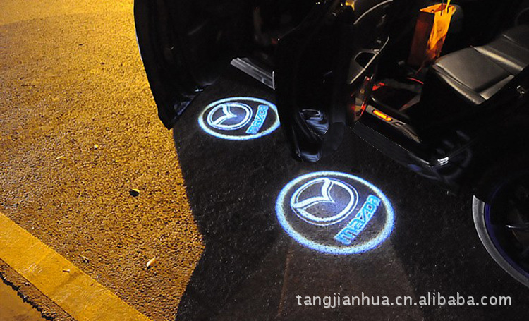 High-Power 12V car wiring hiding installation laser welcome light projection lamp