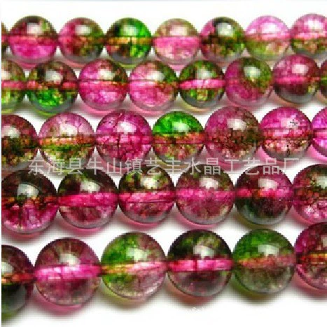 Tourmaline beads, accessory, ice imitation, 14mm, wholesale