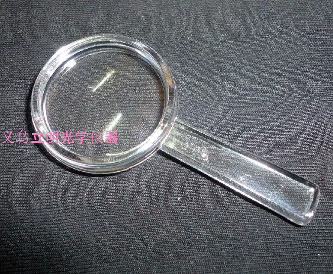 Прямые продажи с фабрики, 25 мм, пластиковое оргскло, акриловая игрушка, студенческая маленькая лупа, 5 раз, портативная