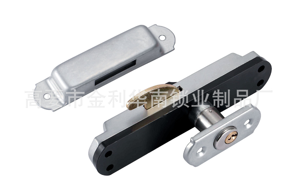 Cerradura deslizante 938A gris aleación de aluminio puerta corredera cerradura hebilla puerta corredera plástico acero mecánico puerta de madera cerradura gancho cerradura al por mayor